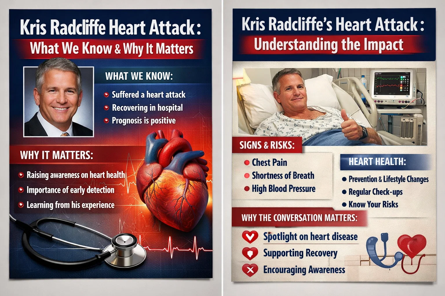 kris radcliffe heart attack